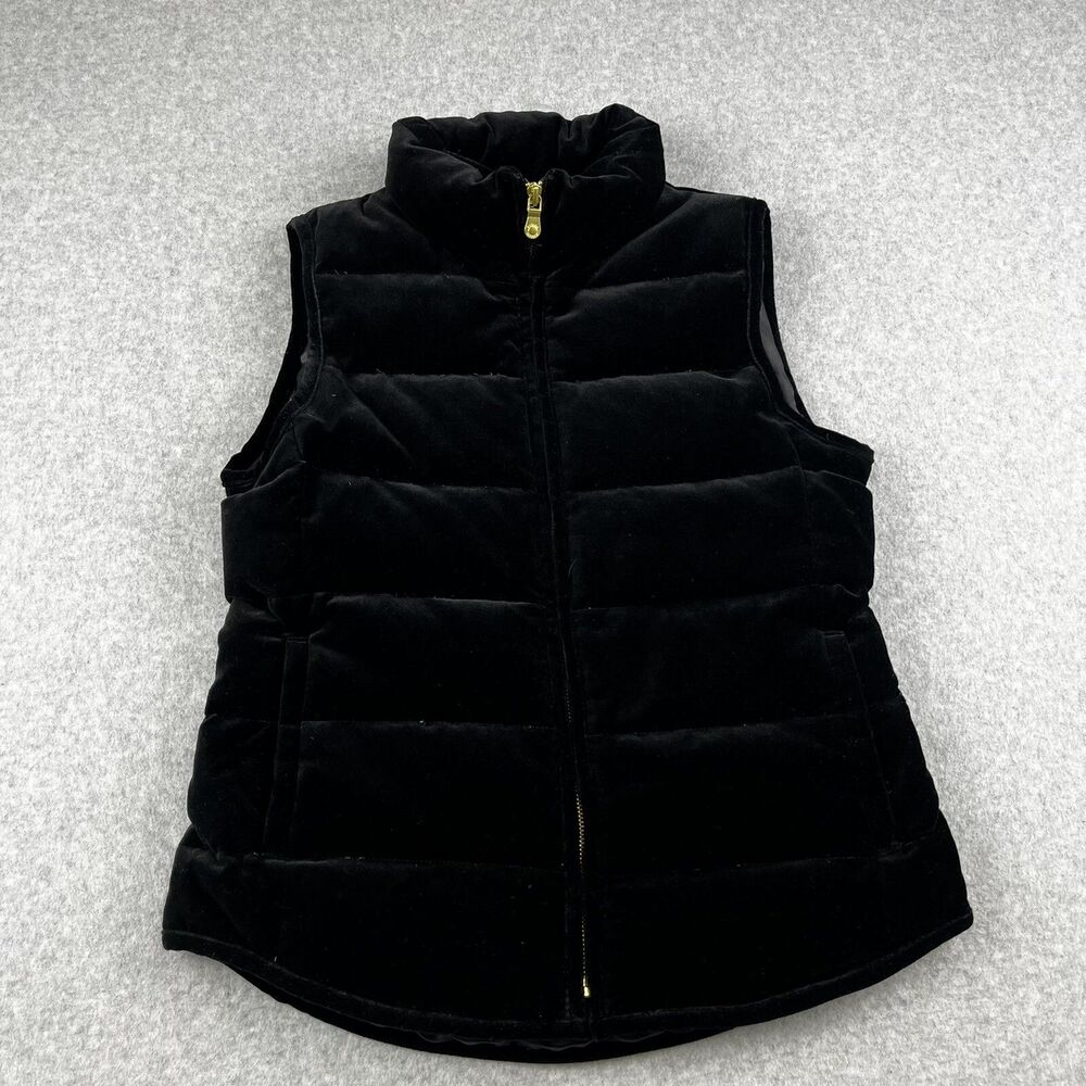 Banana Republic Vest XS Quilted Puffer Down Feather Full Zip